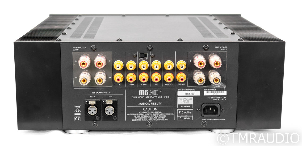 Musical Fidelity M6500i Stereo Integrated Amplifier; Remote; Black; M6i