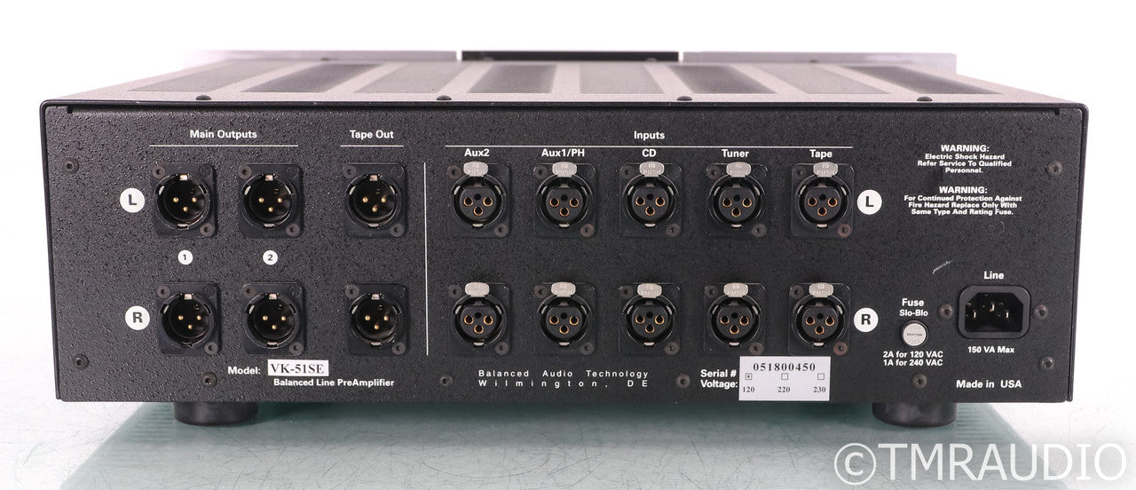 BAT VK-51se Stereo Tube Preamplifier; Remote; Black; VK51SE