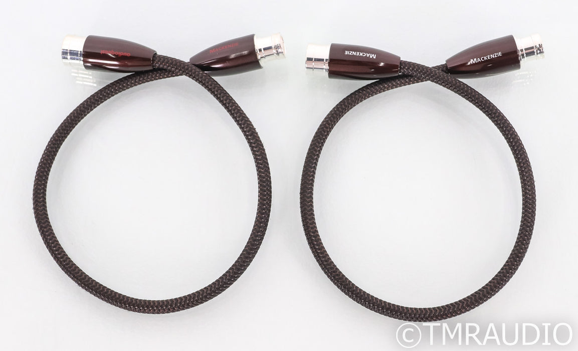 AudioQuest Mackenzie XLR Cables; 0.5m Pair Balanced Interconnects (Open Box)