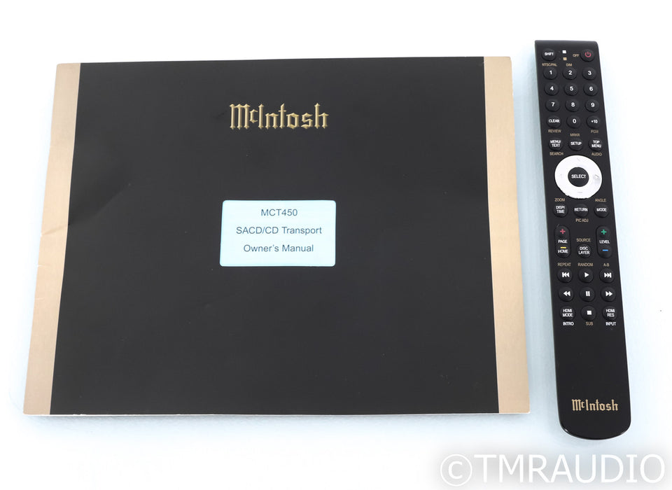 McIntosh MCDT450 CD / SACD Transport; Remote; MCT-450