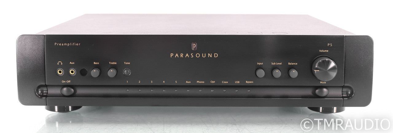 Parasound P5 2.1 Channel Preamplifier; Black; Remote