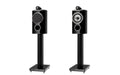 B&W 805 D4 Bookshelf Speakers; Gloss Black; Stands (New)