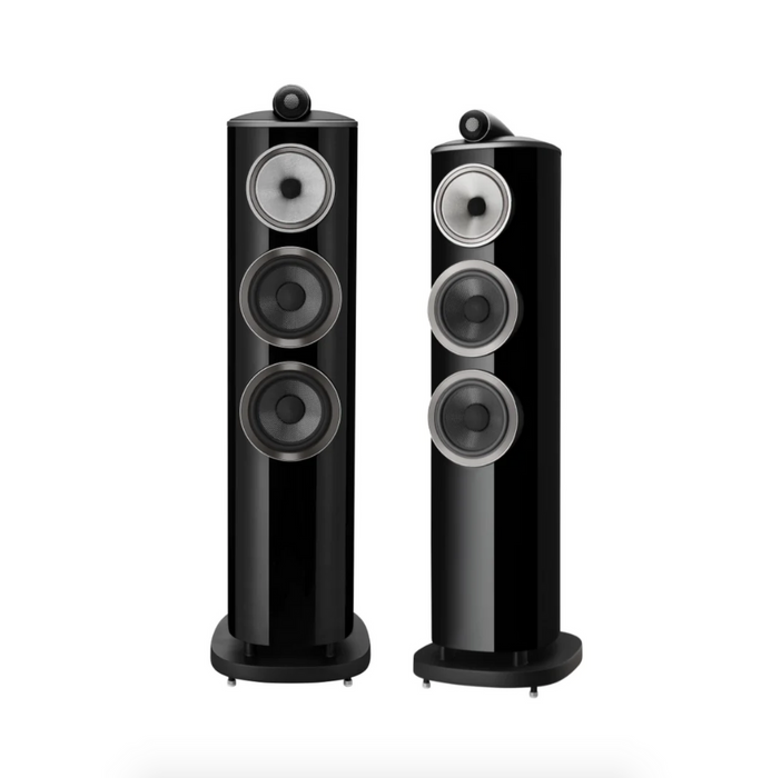 B&W 804 D4 Floorstanding Speakers; Gloss Black Pair (New)