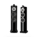 B&W 804 D4 Floorstanding Speakers; Gloss Black Pair (New)