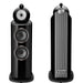 B&W 802 D4 Floorstanding Speakers; Gloss Black Pair (New)