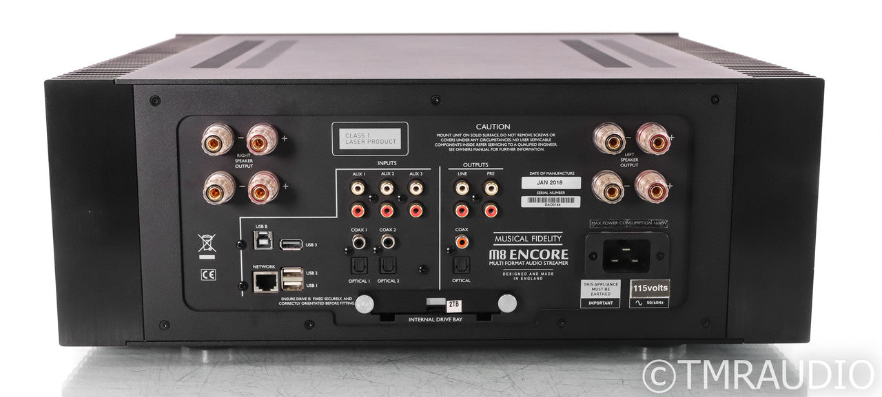 Musical Fidelity M8 Encore 500 Streaming Amplifier System; M-8; DAC; 2TB HDD