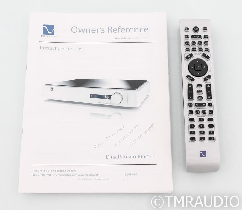 PS Audio PerfectWave DirectStream Junior DAC; D/A Converter; DSJ; Remote