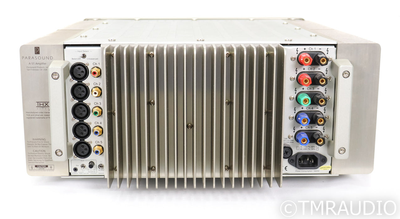 Parasound Halo A51 5-Channel Power Amplifier; A-51; Gold