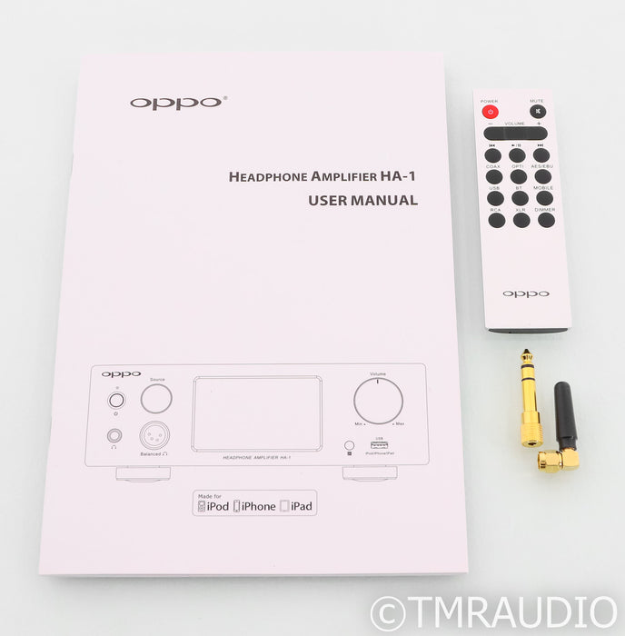 Oppo HA-1 Headphone Amplifier / DAC; HA1; Remote; Silver; USB