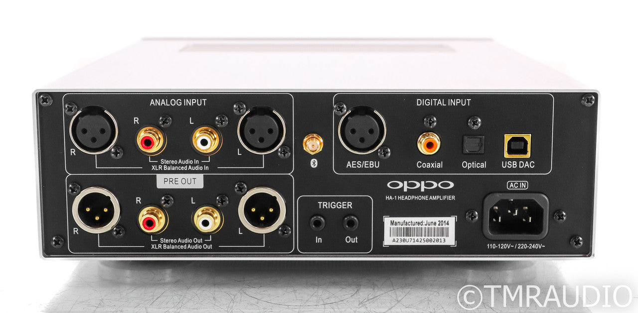 Oppo HA-1 Headphone Amplifier / DAC; HA1; Remote; Silver; USB