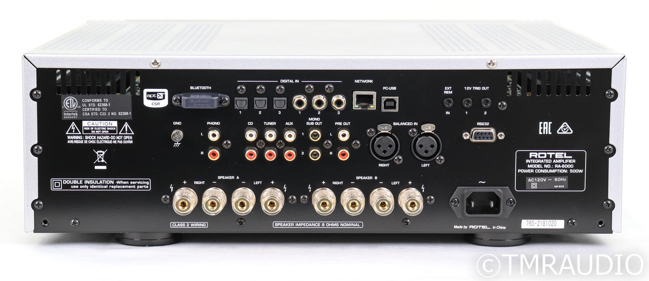 Rotel Diamond Series RA-6000; Silver (Open Box)