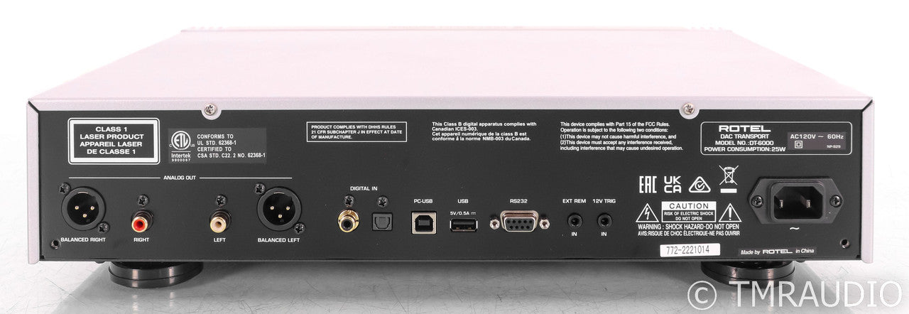 Rotel Diamond Series DT-6000; Silver (Open Box)