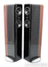 Q Acoustics Concept 500 Floorstanding Speakers; Gloss Black w/ Walnut Pair