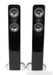Q Acoustics Concept 500 Floorstanding Speakers; Gloss Black w/ Walnut Pair