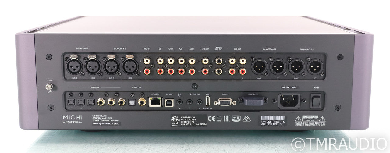 Michi P5 Stereo Preamplifier / DAC; Remote; MM / MC Phono; Bluetooth; P-5; Black