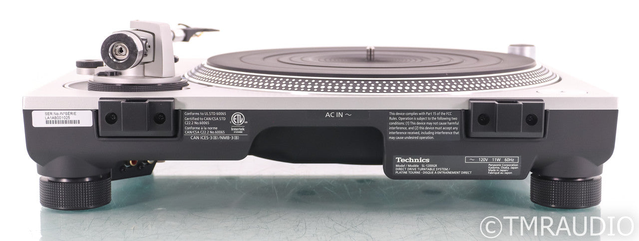 Technics SL-1200GR Direct Drive Turntable; Silver (No Cartridge)