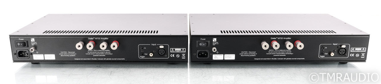 PS Audio Stellar M700 Mono Power Amplifier; Black Pair; M-700 (Used)