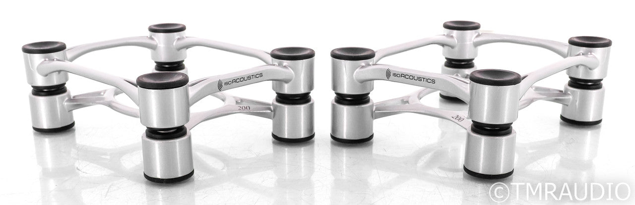 IsoAcoustics Aeprta 200 Speaker Isolation Stands; Silver Pair