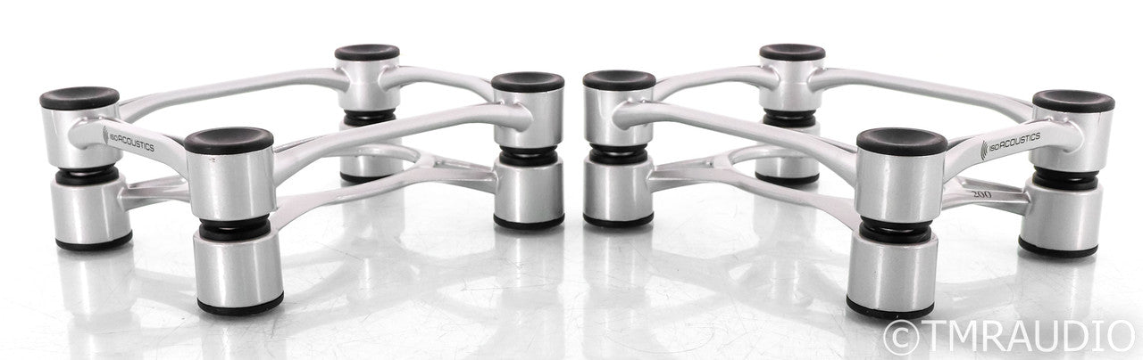 IsoAcoustics Aeprta 200 Speaker Isolation Stands; Silver Pair