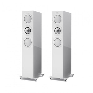 KEF R7 Floorstanding Speakers; White Pair (New)