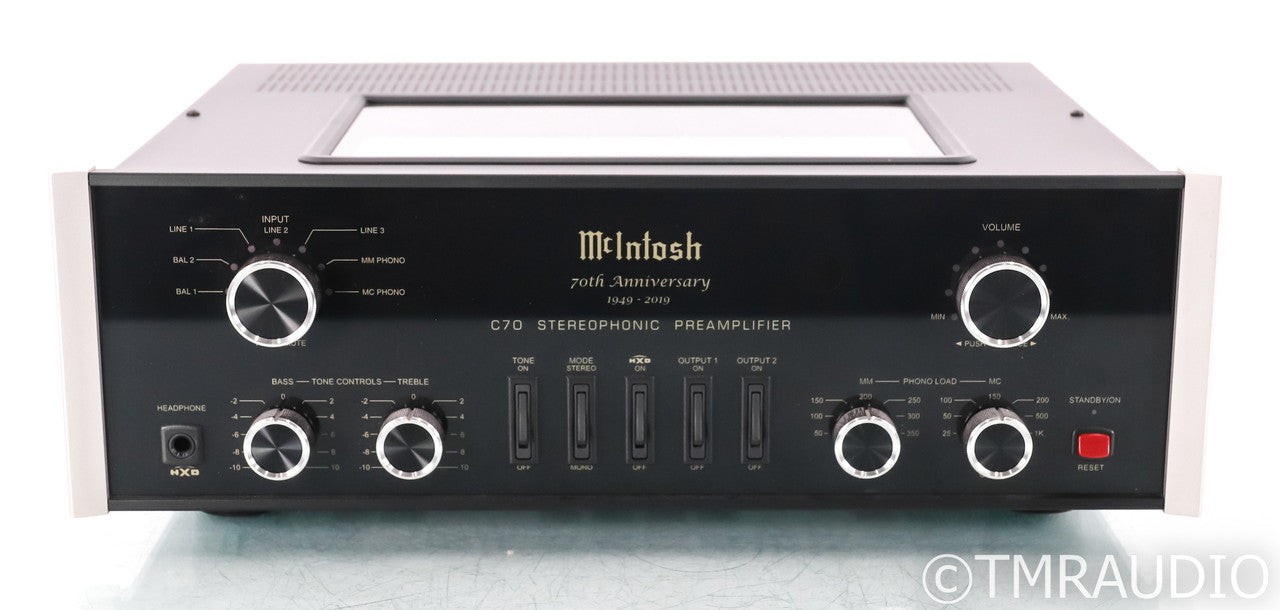 McIntosh C70 Stereo Tube Preamplifier; C-70; 70th Anniversary; Remote