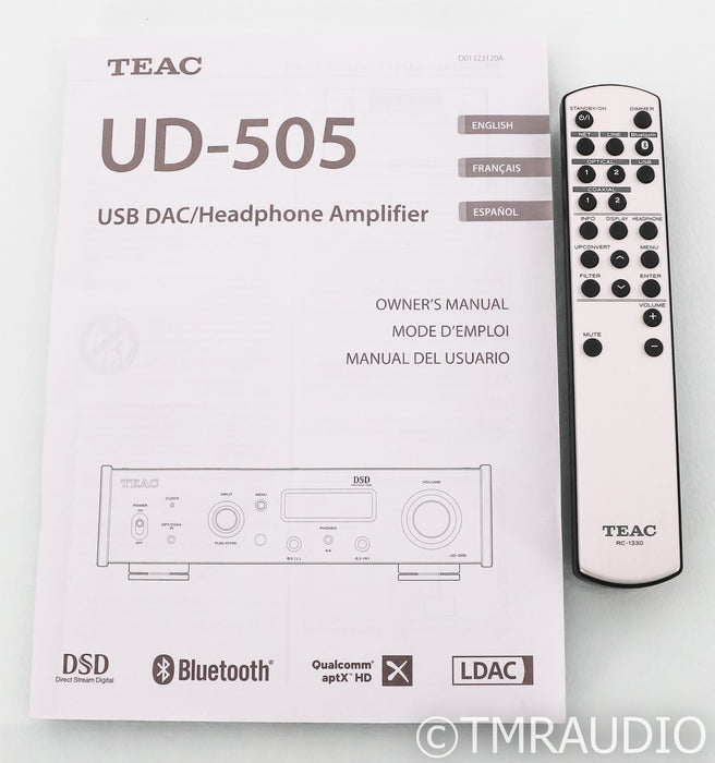 TEAC UD-505 DAC; UD505; D/A Converter; Remote; Bluetooth