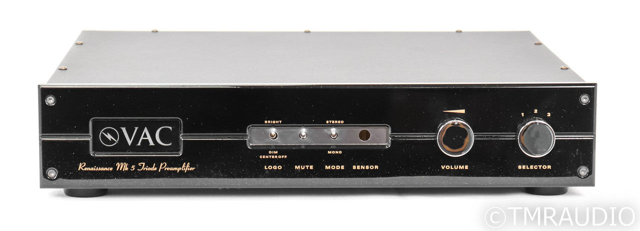 VAC Rennaissance MKV Stereo Tube Preamplifier; Mk 5; Remote; MM / MC Phono