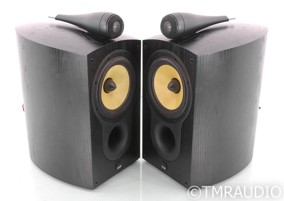 B&W 805S Bookshelf Speakers; Black Ash Pair; 805-S