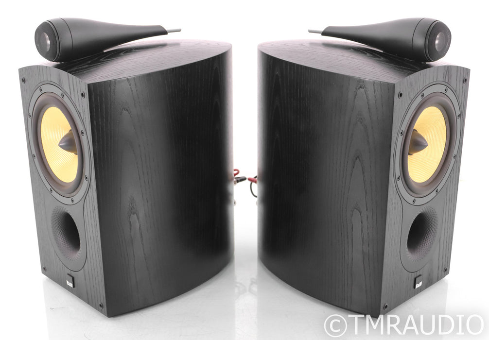 B&W 805S Bookshelf Speakers; Black Ash Pair; 805-S