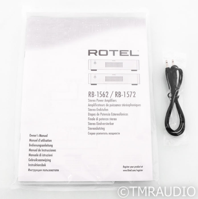 Rotel RB-1562 Stereo Power Amplifier; Silver; RB1562