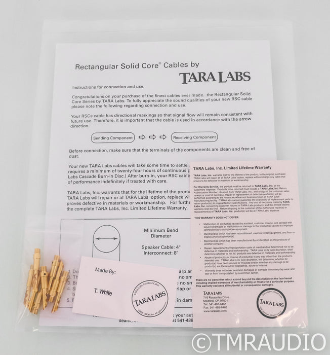 Tara Labs The 2 Speaker Cables; 8ft Pair; Switchable Terminations