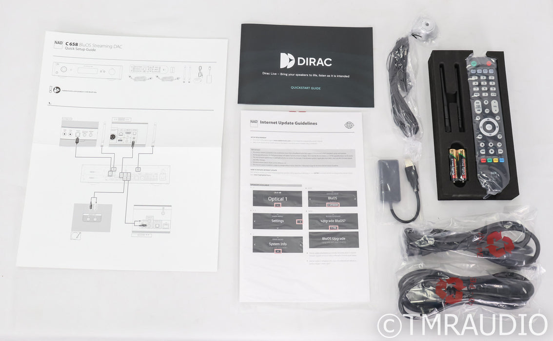 NAD C 658 Streaming DAC / Preamplifier; D/A Converter; Remote; BluOS (Open Box)