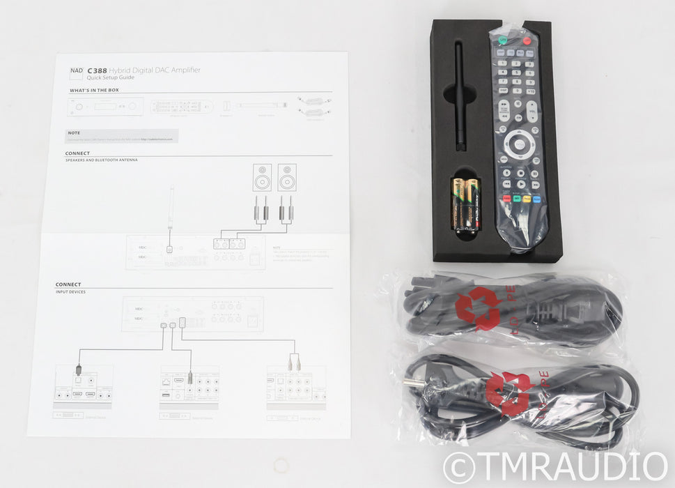 NAD C388 Stereo Integrated Amplifier; MM Phono; Remote (Open Box)