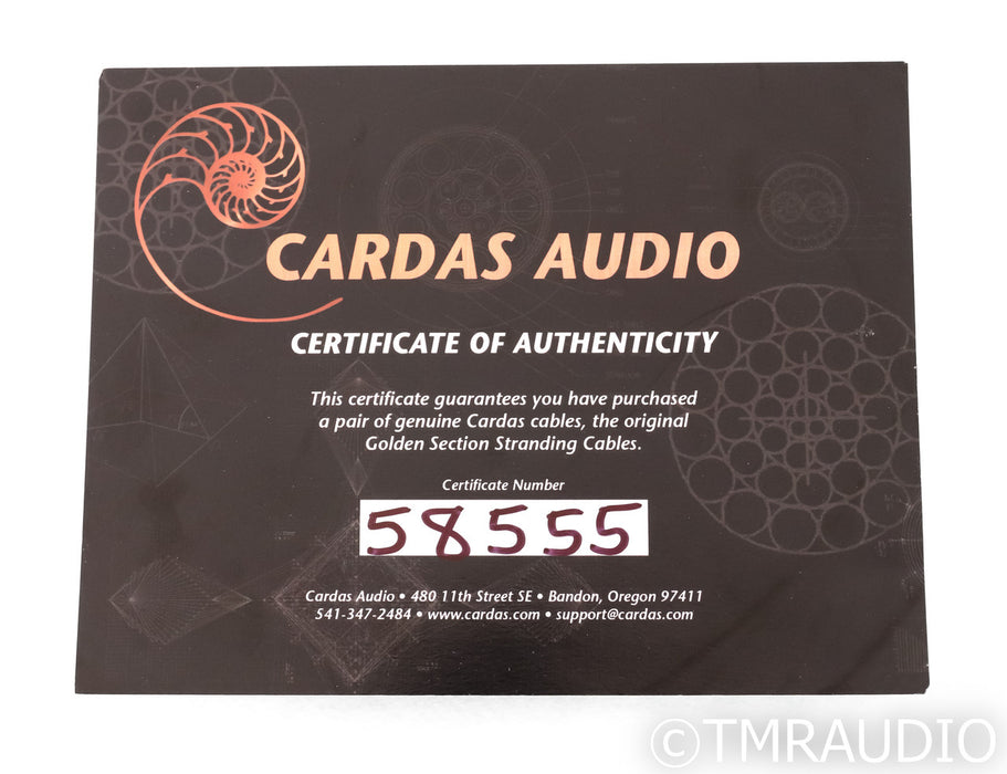 Cardas Clear Cygnus Speaker Cables; 3m Pair