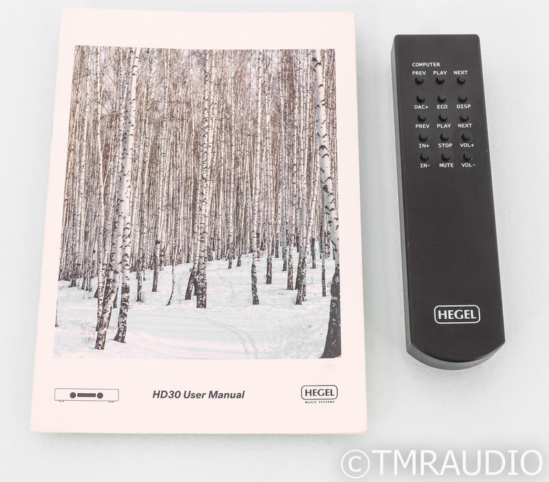 Hegel HD30 DAC; D/A Converter; Black; Airplay; Remote