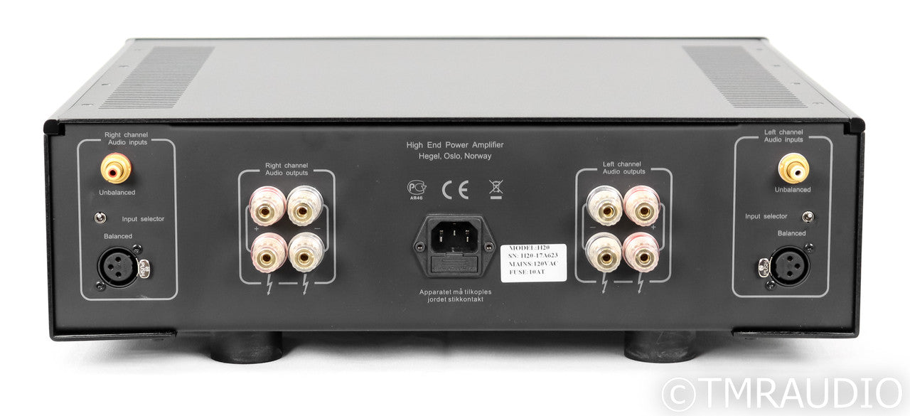 Hegel H20 Stereo Power Amplifier; Black; H-20