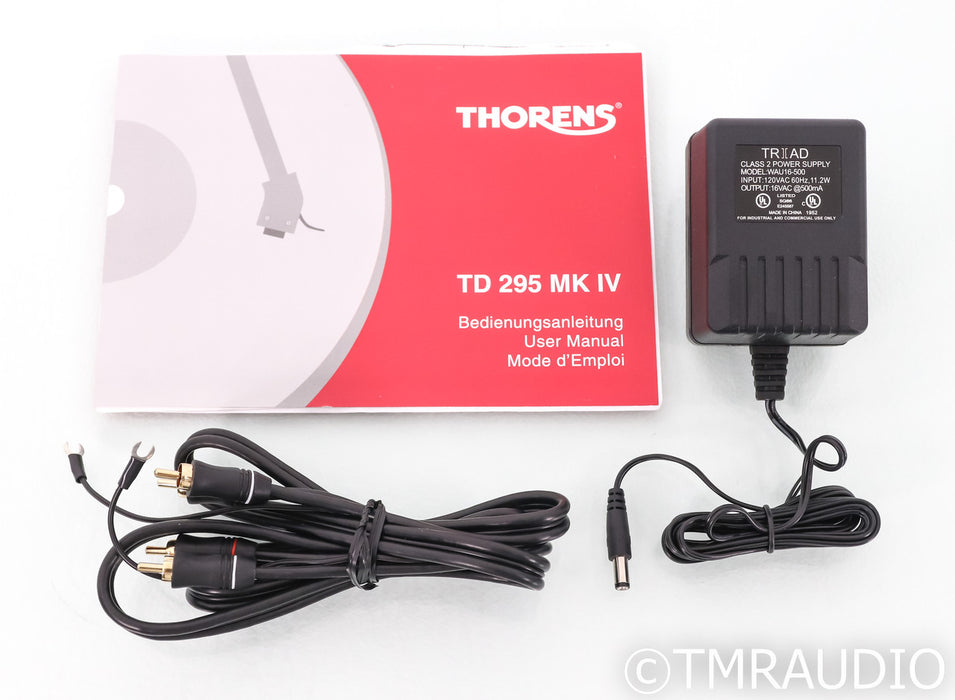 Thorens TD 295 MK IV Turntable; TD 41 Tonearm; AT 95E Cartridge; Gloss Black