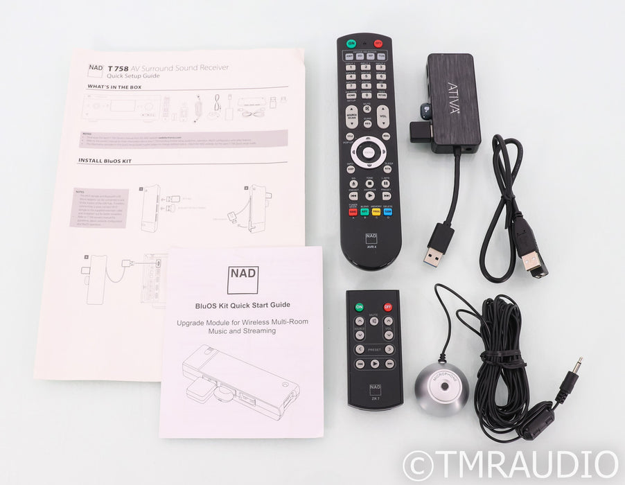 NAD T758 V3i 7.1 Channel Home Theater Receiver; T-758 V3-i; Remote; BluOS