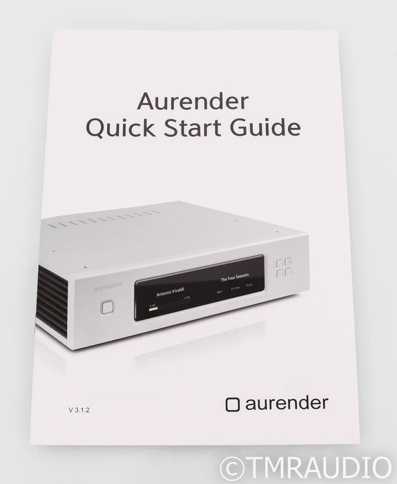 Aurender N100H Network Streamer / Server; Silver; 2TB HDD