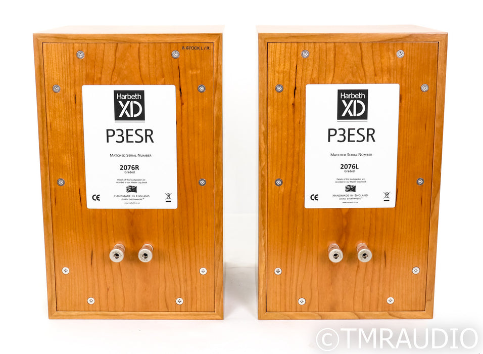 Harbeth P3ESR Bookshelf Speakers; Cherry Pair; B-Stock; P-3ESR