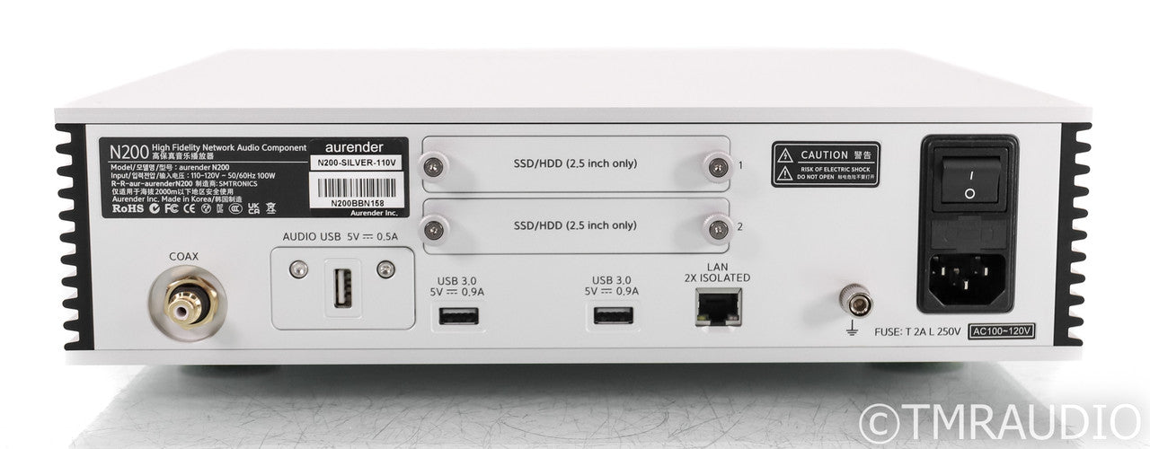 Aurender N200 Network Streamer / Server; Silver (Open Box)