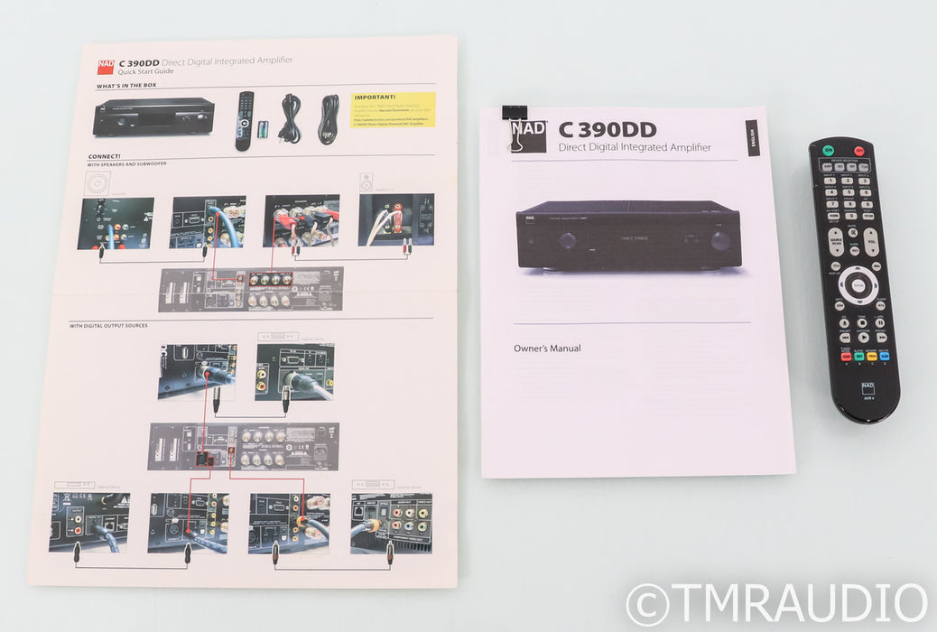 NAD C390DD Digital Integrated Amplifier; C-390DD; DAC; Remote; USB