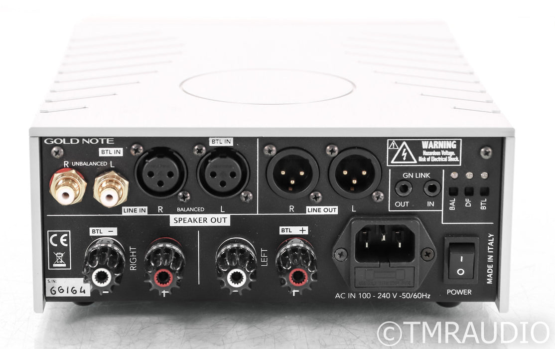 Gold Note PA10 Stereo Power Amplifier; PA-10; Silver