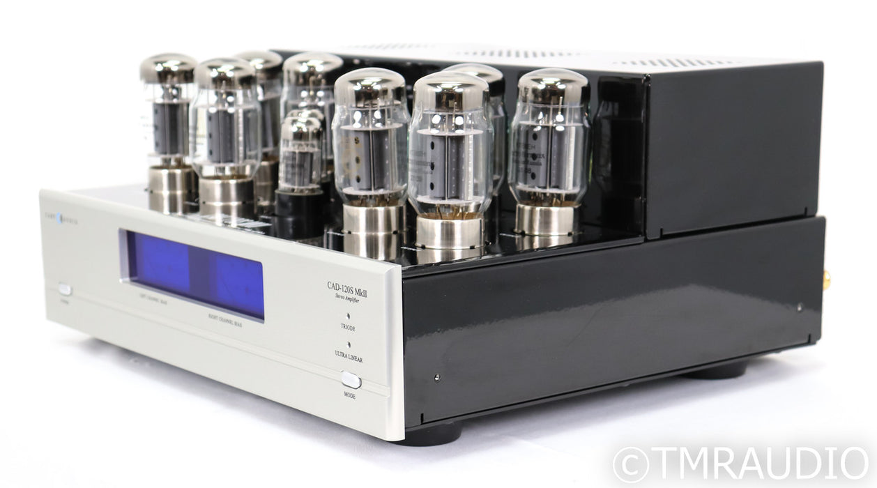 Cary Audio CAD-120S Mk II Stereo Tube Power Amplifier; CAD120S; Mk2; Silver