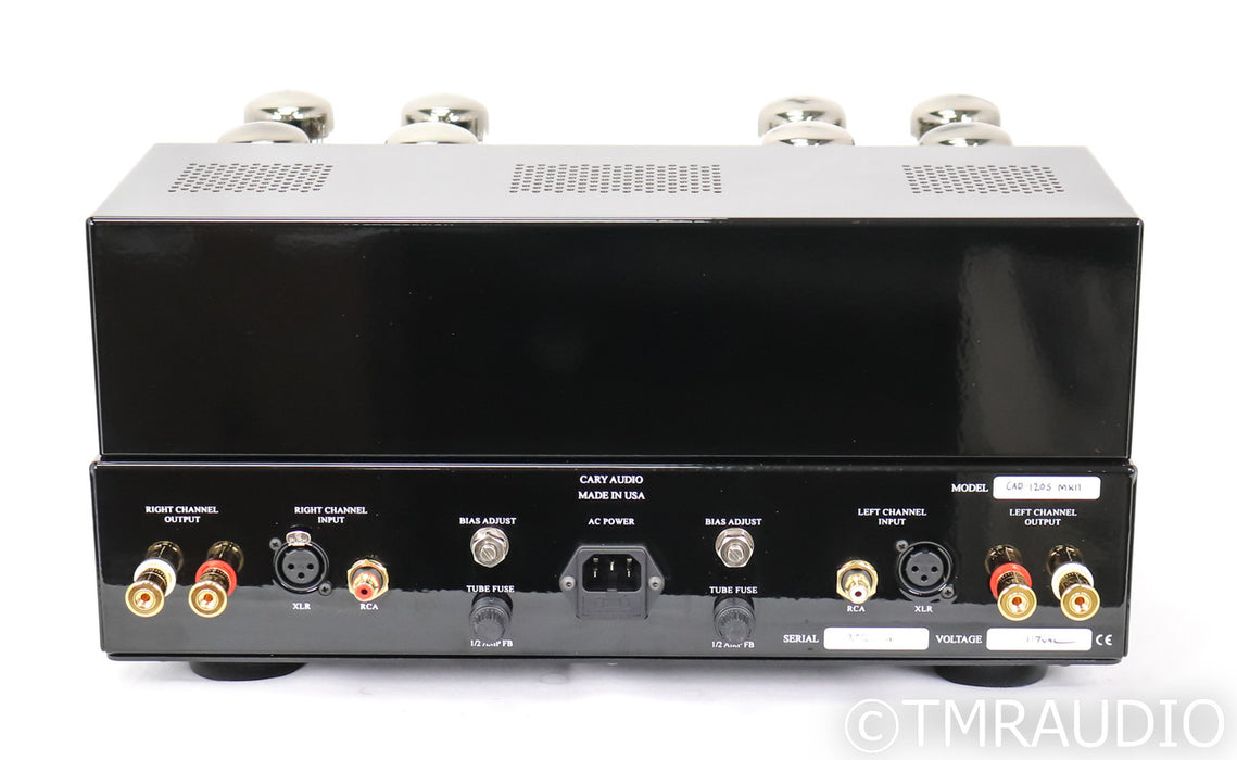 Cary Audio CAD-120S Mk II Stereo Tube Power Amplifier; CAD120S; Mk2; Silver