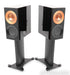 KEF Reference 1 Meta Bookshelf Speakers; Gloss Black w/ Copper Pair; Stands