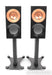 KEF Reference 1 Meta Bookshelf Speakers; Gloss Black w/ Copper Pair; Stands