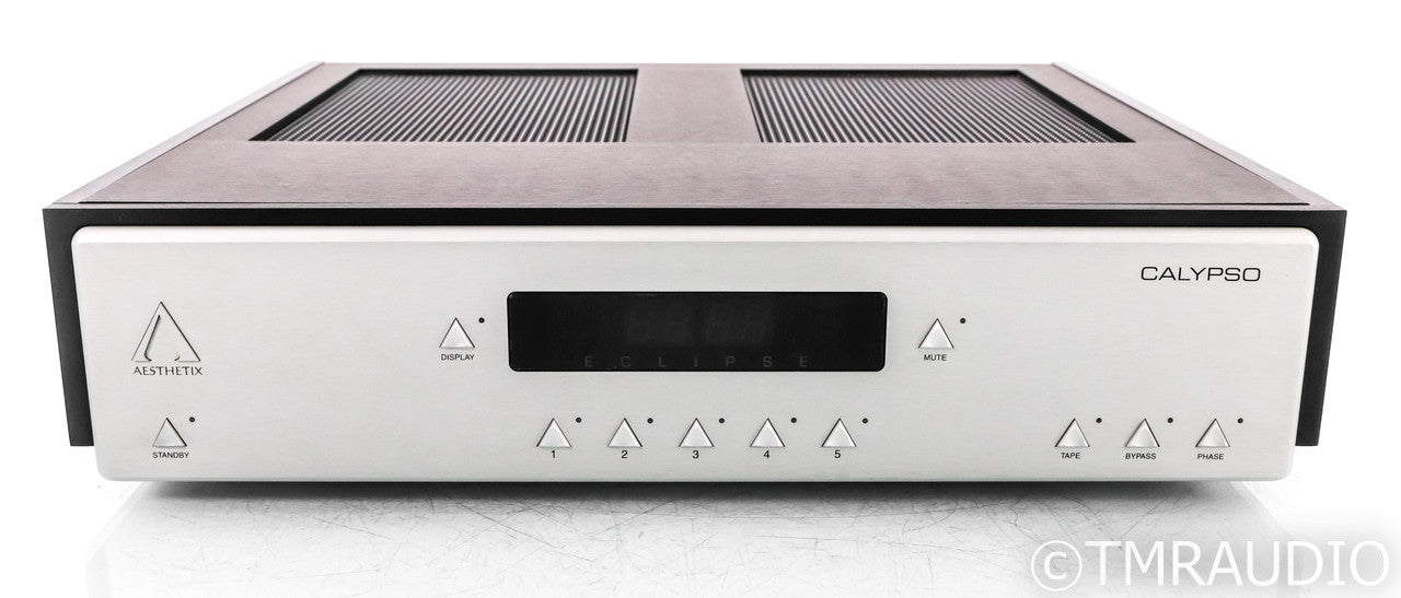 Aesthetix Calypso Eclipse Stereo Tube Preamplifier; Silver; Remote