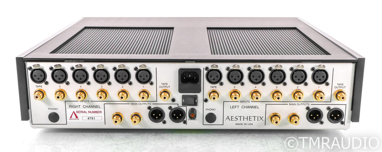 Aesthetix Calypso Eclipse Stereo Tube Preamplifier; Silver; Remote