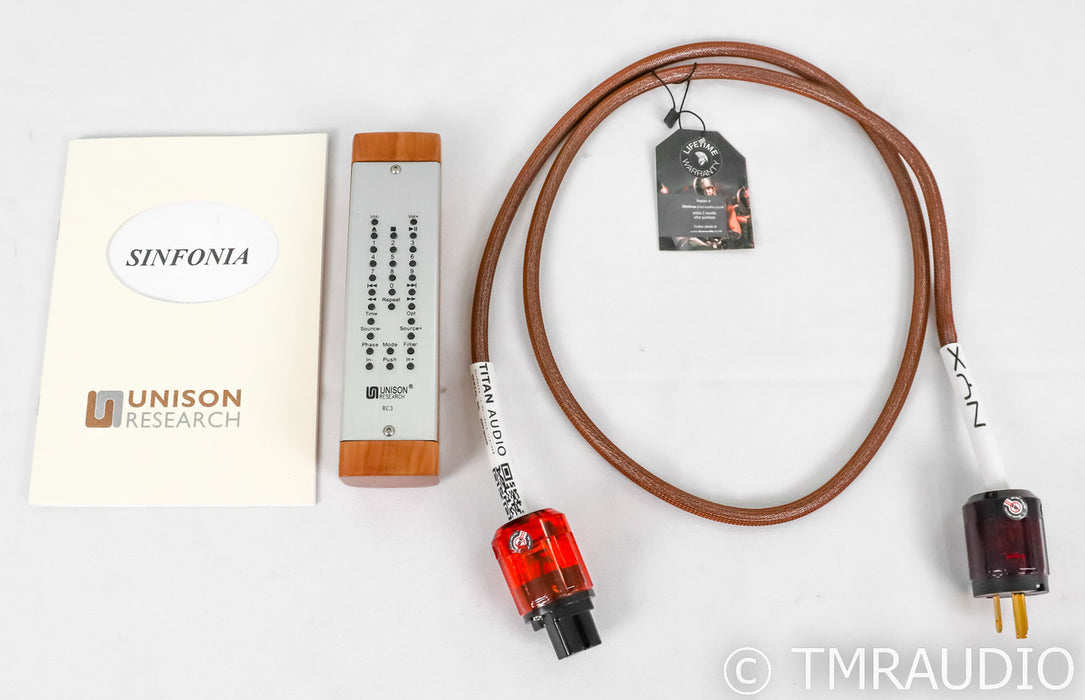 Unison Research Sinfonia Stereo Tube Integrated Amplifier; Cherry (Open Box)